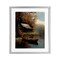 Stupell Industries Autumn Cabin Canoe with Leaves Framed Print Under Glass, design by Arlington Prints